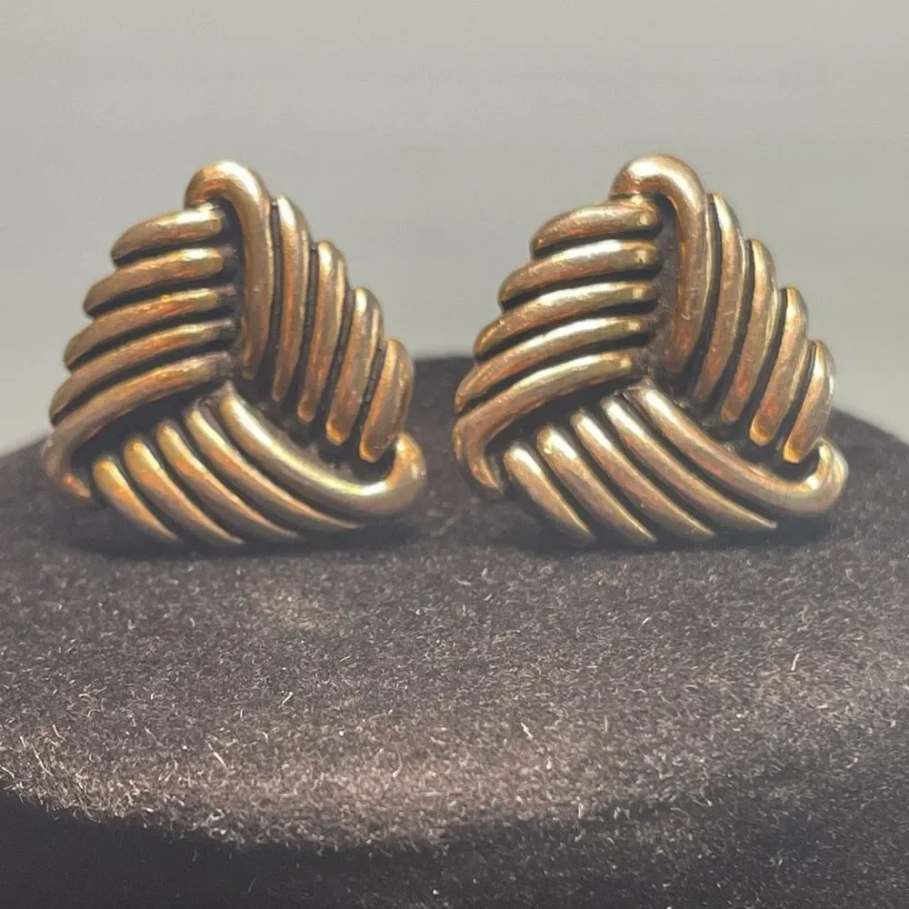 Anson Vintage Men’s cuff links Antique bronze gold tone